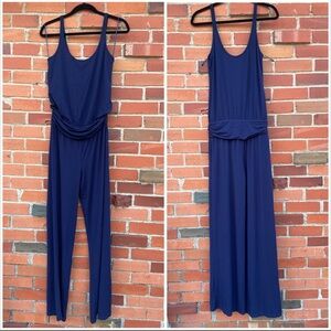 Navy tank top jumpsuit